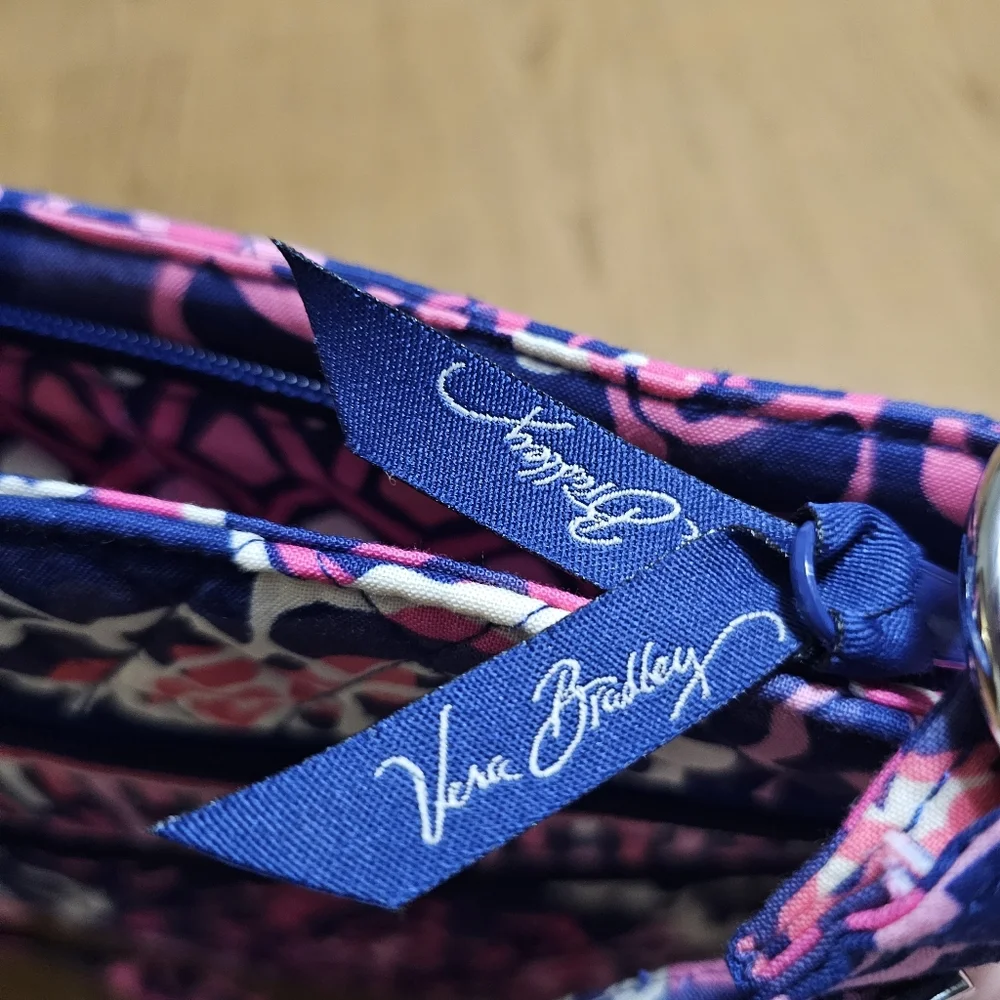 Vintage Vera Bradley Katalina Pink Triple Zip Hipster Bag - Picture 5 of 7
